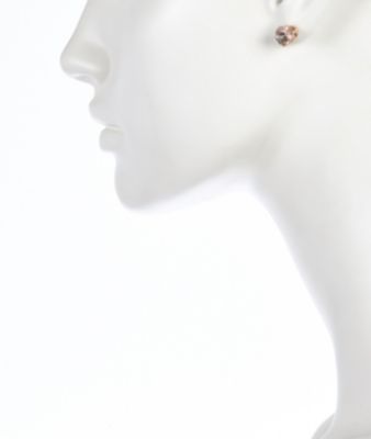 Rose gold tone sparkly gem stud earrings